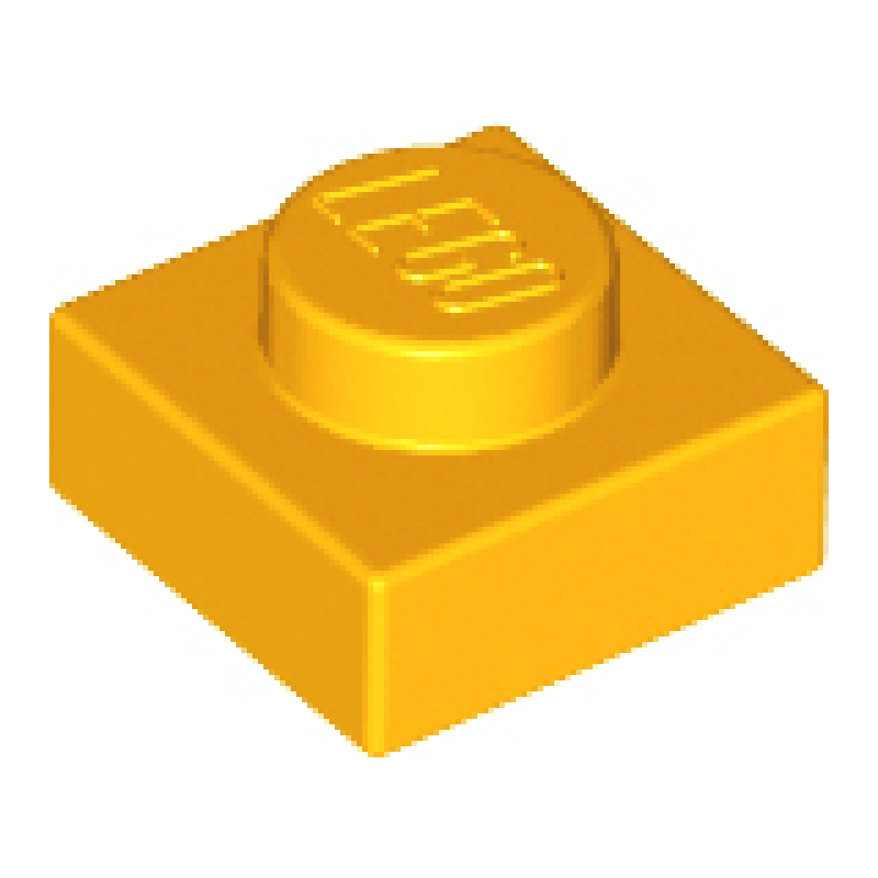 Plaat 1x1 Bright Light Orange